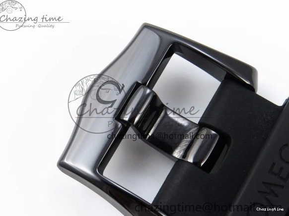 0405 Seamaster 300m 43.5mm Black Ceramic S+F 1:1 Best Edition Black Dial on Black Rubber Strap A WrinkleFree 7731